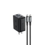 A19 65W GaN multi-function HUB charger set,black (US)