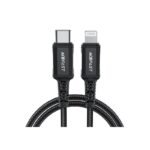 C4-01 USB-C to Lightning aluminum alloy charging data cable,black (1.8m