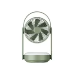 OKFF01W- Army Green Outdoor Fan + LED Light with Remote Controll