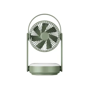 OKFF01W- Army Green Outdoor Fan + LED Light with Remote Controll